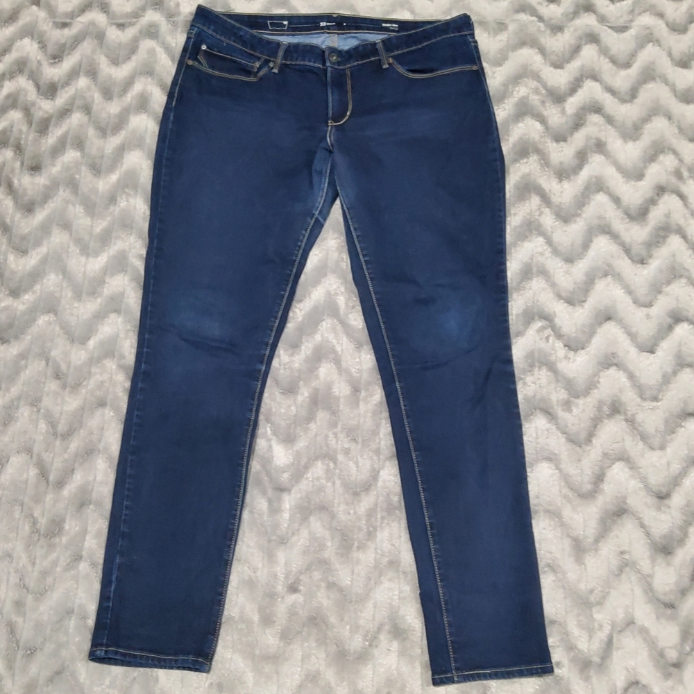 Levis Womens Blue Demi Curve Modern Rise Skinny Denim Jeans Size 33